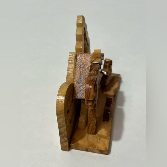 Bethlehem Mini Olive Wood Nativity Scene Carved Manger Scene VTG Christmas Decor - Picture 6 of 11
